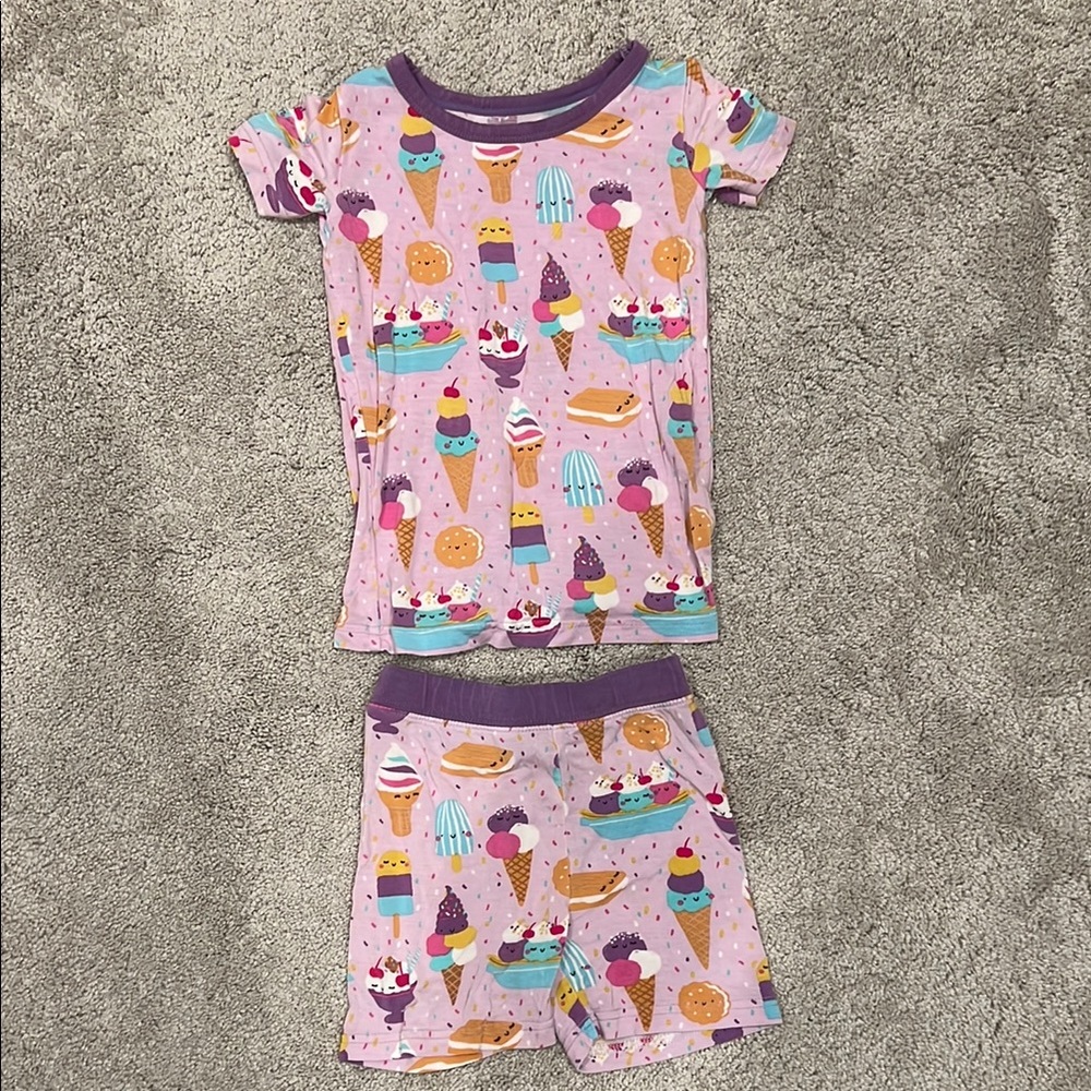 Little Sleepies Ice Cream Print Pajama Set